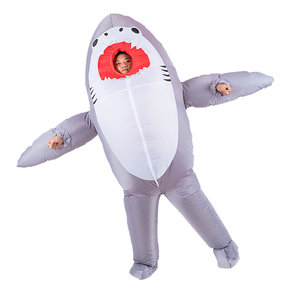 Shark Fancy Dress Fan Inflatable Costume Suit