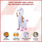 Giant Unicorn Fancy Dress Fan Inflatable Costume Suit