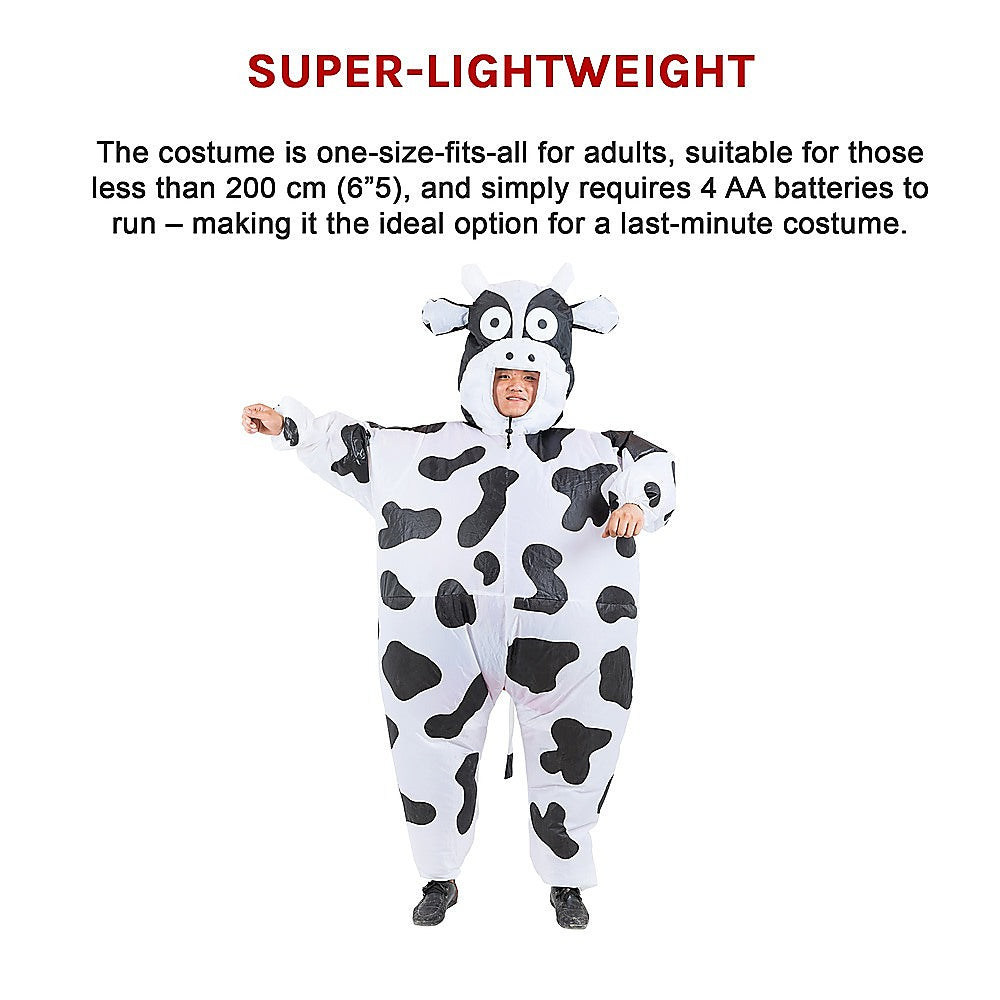 COW Fancy Dress Fan Inflatable Costume Suit