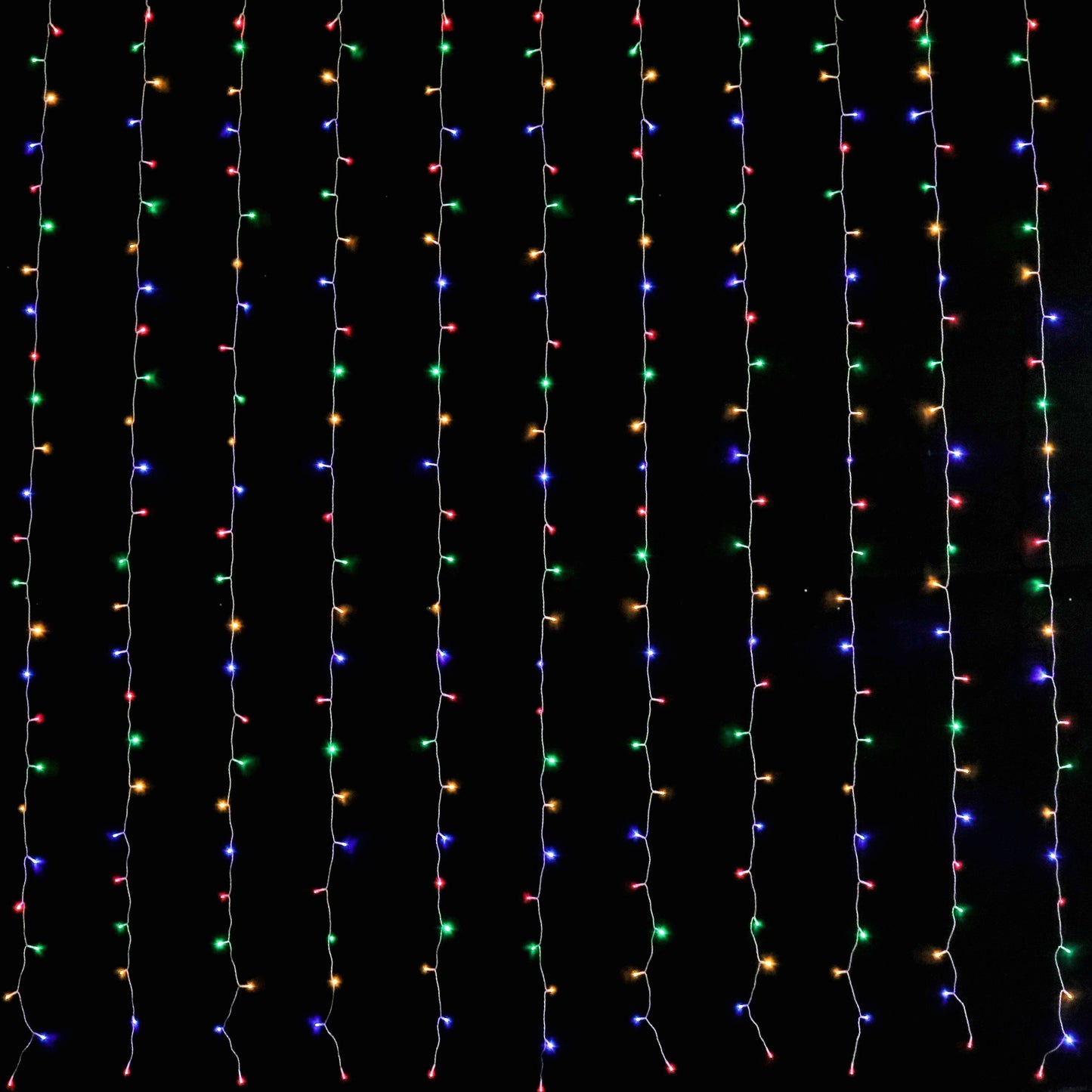 6M 600 LED Curtain Lights - Multi-Color