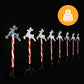 Set of 8 Solar LED Path Lights Reindeer - Cool White