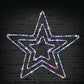 LED Ropelight 3 In 1 Star 80cm Flashing Multicolor