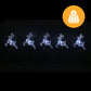 Set of 5 37cm Solar Reindeer Path Lights - Cool White