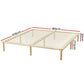 Elara Bed Frame Wooden Base Platform Timber Pine - Natural King