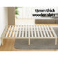 Elara Bed Frame Wooden Base Platform Timber Pine - Natural King