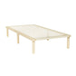 Elara Bed Frame Wooden Base Platform Timber Pine - Natural Single