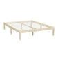 Lyanna Bed Frame Wooden Base Platform Timber Pine - Natural Double