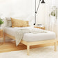 Lyanna Bed Frame Wooden Base Platform Timber Pine - Natural Single