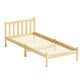 Seville Wooden Bed Frame Pine Timber no Drawers - Oak Single