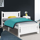 Mystique White Wooden Bed Frame no Drawers - Single