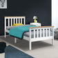 Camden Wooden Bed Frame Bedroom Furniture Kids - White Single