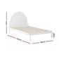 Danice Bed Frame Wooden - White King Single