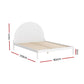 Danice Bed Frame Wooden - White Queen