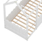 Lucy Bed Frame Wooden Kids House - White Single