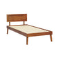 Zoey Bed Frame Wooden Bed Base - Walnut Single