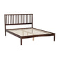 Fiji Bed Frame Wooden Base Platform - Walnut Double