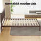 Fiji Bed Frame Wooden Base Platform - Walnut Double