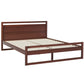 Ellie Bed Frame Wooden - Walnut Double