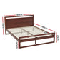 Ellie Bed Frame Wooden - Walnut Double