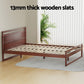 Ellie Bed Frame Wooden - Walnut Double