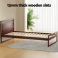 Ellie Bed Frame Wooden - Walnut King Single