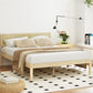 Fiora Bed Frame Wooden Base Platform Timber Pine - Natural Double