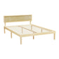 Fiora Bed Frame Wooden Base Platform Timber Pine - Natural Queen