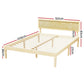 Fiora Bed Frame Wooden Base Platform Timber Pine - Natural Queen