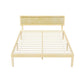 Fiora Bed Frame Wooden Base Platform Timber Pine - Natural Queen