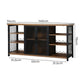 Bar Cabinet Buffet Sideboard - Walnut