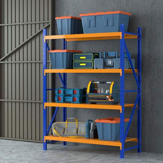 2Mx1.5M Warehouse Shelving Garage Rack - Blue & Orange