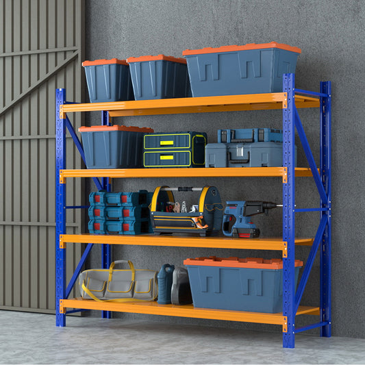 2Mx1.8M Warehouse Shelving Garage Rack - Blue & Orange