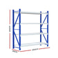 2Mx2M Warehouse Shelving Garage Rack - Blue & Grey