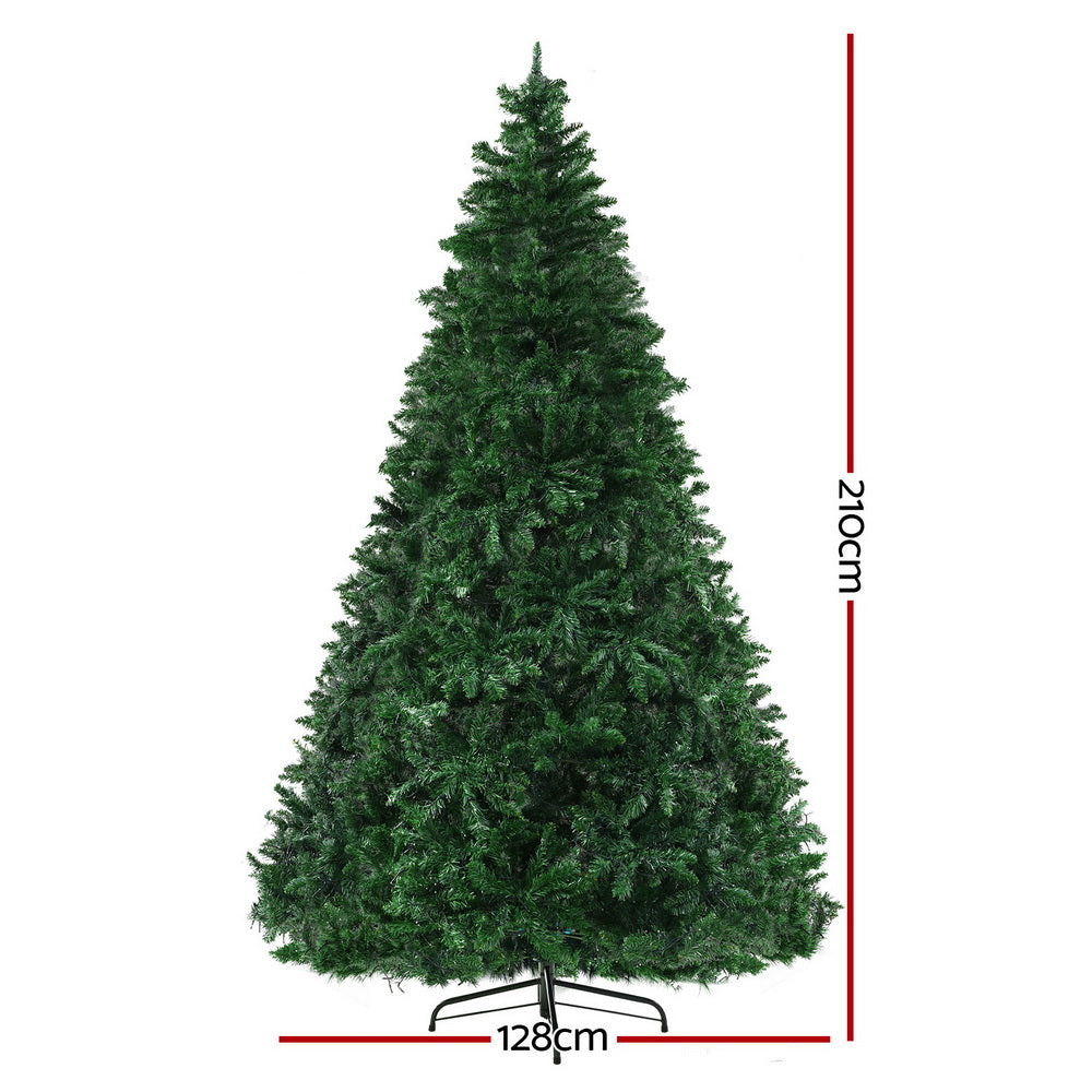 7ft 2.1m 1134 LED Christmas Tree Xmas Tree Decoration 8 Light Mode - Multi Colour