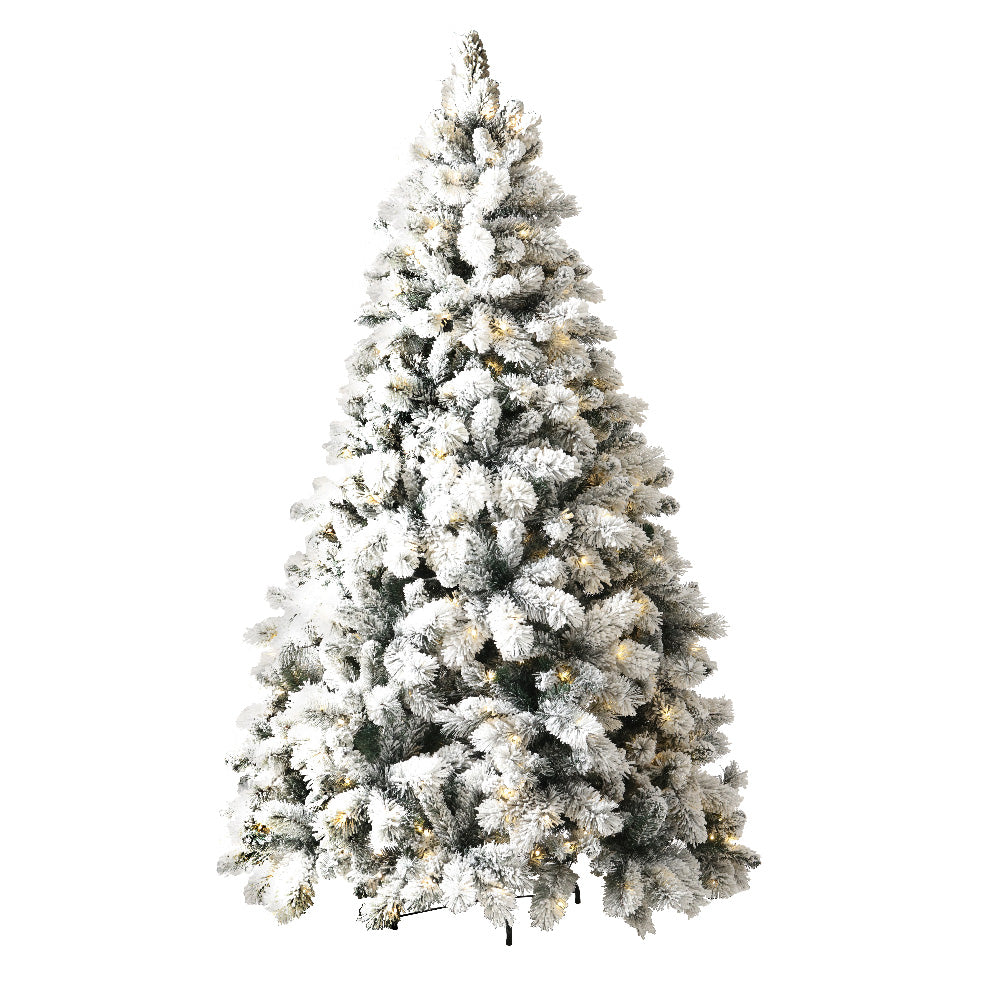 6ft 1.8m 350 LED Christmas Tree xmas Tree Snowy Tips