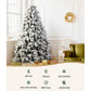 6ft 1.8m 350 LED Christmas Tree xmas Tree Snowy Tips