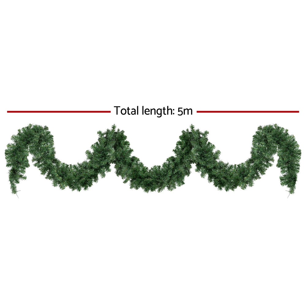 5M 380 Tips Christmas Garland LED Lights Party Xmas Decorations