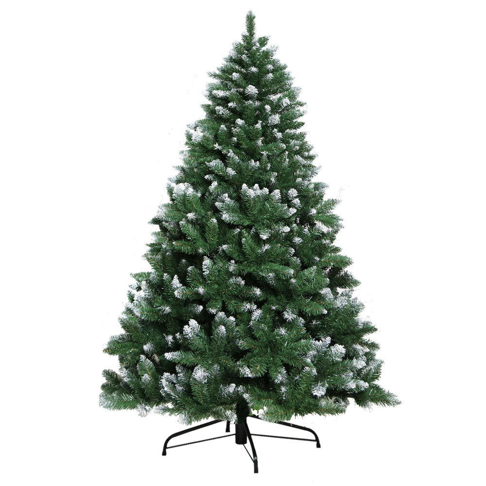 6ft 1.8m 650 Tips Christmas Tree Snowy Xmas Tree Decoration