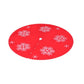 Christmas Tree Skirt 120cm Snowflake Ornaments Party Decorations