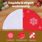 Christmas Tree Skirt 90cm Snowflake Ornaments Party Decorations