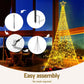 12ft 3.6m 800 LED Solar Christmas Tree Net Lights Xmas Trees Decoration