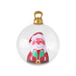 Santa Giant Bauble Ball Christmas Inflatable Outdoor Xmas Decoration Clear - 60cm