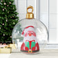 Santa Giant Bauble Ball Christmas Inflatable Outdoor Xmas Decoration Clear - 60cm