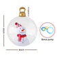 Snowman Giant Bauble Ball Christmas Inflatable Outdoor Xmas Decoration Clear - 60cm