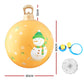 Snowman Giant Bauble Ball Christmas Inflatable LED Illuminated Snowman Xmas Decor Gold - 60cm