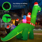 Santa Dinosaur Christmas Inflatable Illuminated Xmas Decorations - 3.8M