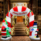 Archway Santa Christmas Inflatable Illuminated Xmas Decorations - 3M