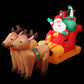 Santa Sleigh Christmas Inflatable Illuminated Xmas Decorations - 2.2M