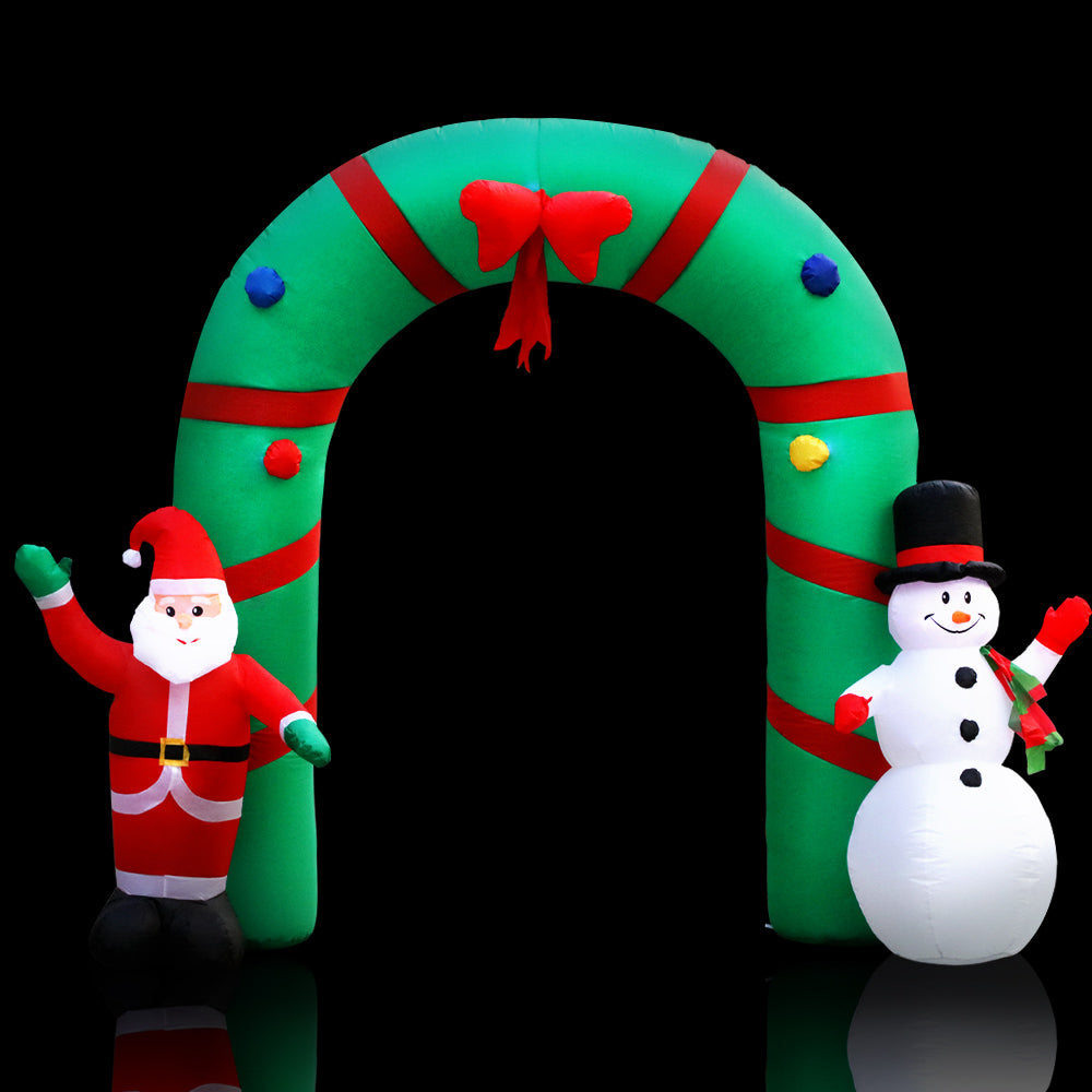 Archway Christmas Inflatable Illuminated Xmas Decorations - 2.8M