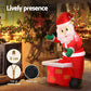 Santa in Chimney Christmas Inflatable Illuminated Decorations - 1.2M